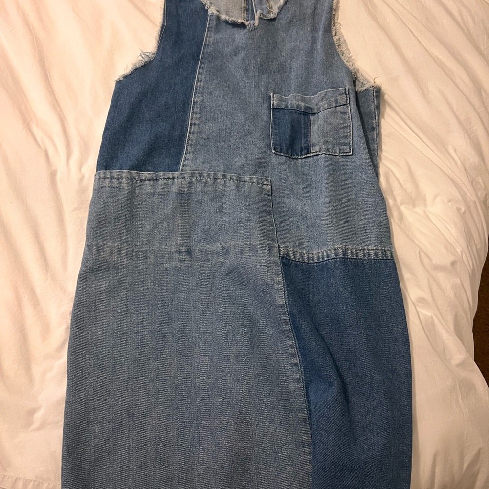 Patchwork Denim Dress